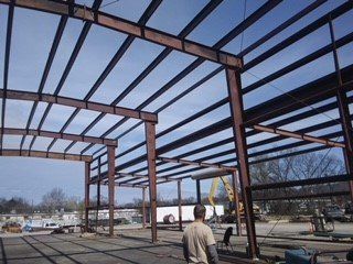 After Warehouse Frame Construction – Chattanooga, TN – Sexton Roofing and Remodelling