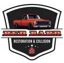 A logo for a truck restoration and collision company.