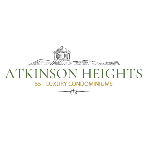 The logo for atkinson heights 55+ luxury condominiums