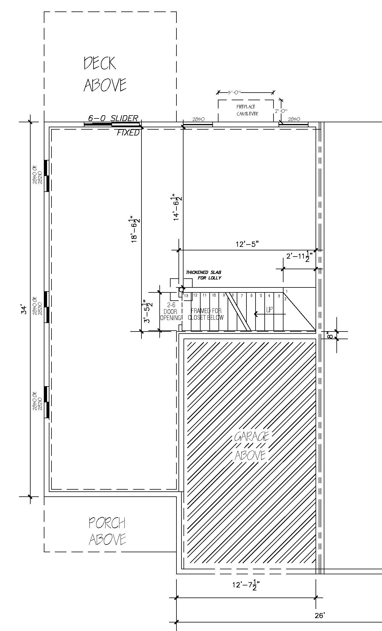 Lower Level Plan for Kelley Green Apartments in Sandown NH