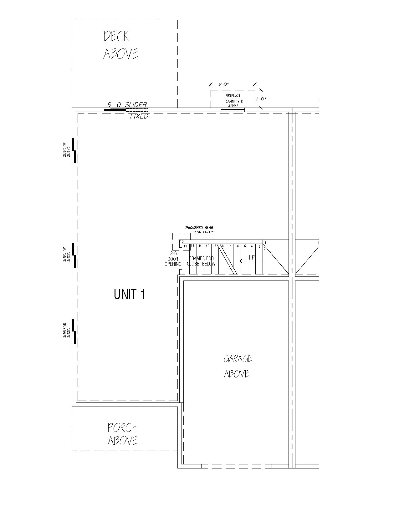 Lower Level Plan for Kelley Green Apartments in Sandown NH