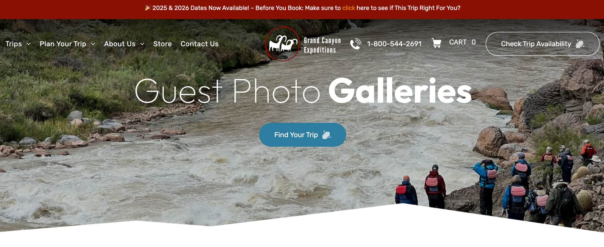 A screenshot of a website showing guest photo galleries.
