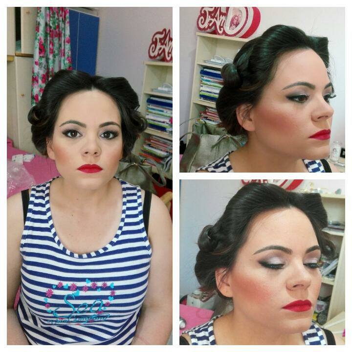 Cliente durante seduta di trucco