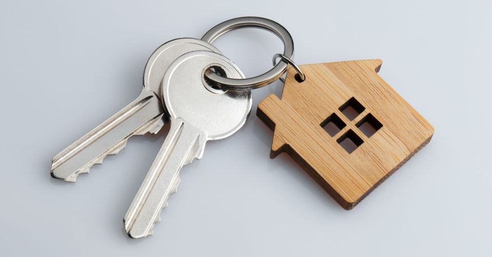 House Keychain with Keys