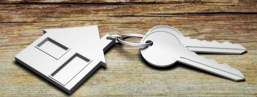 Rental Property Keychain with Key