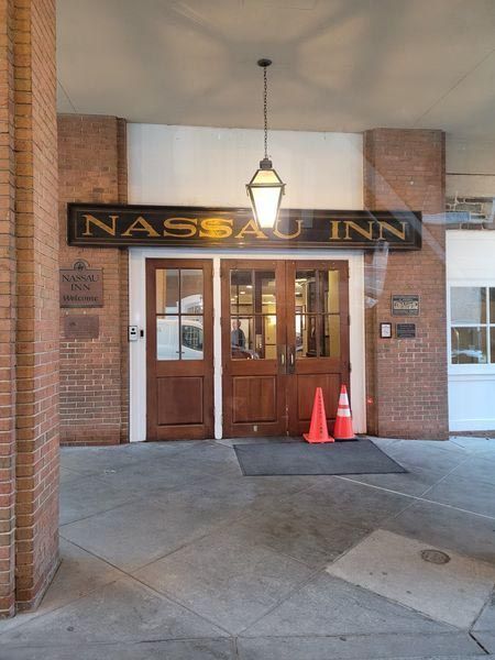 The entrance to the nassau inn is shown