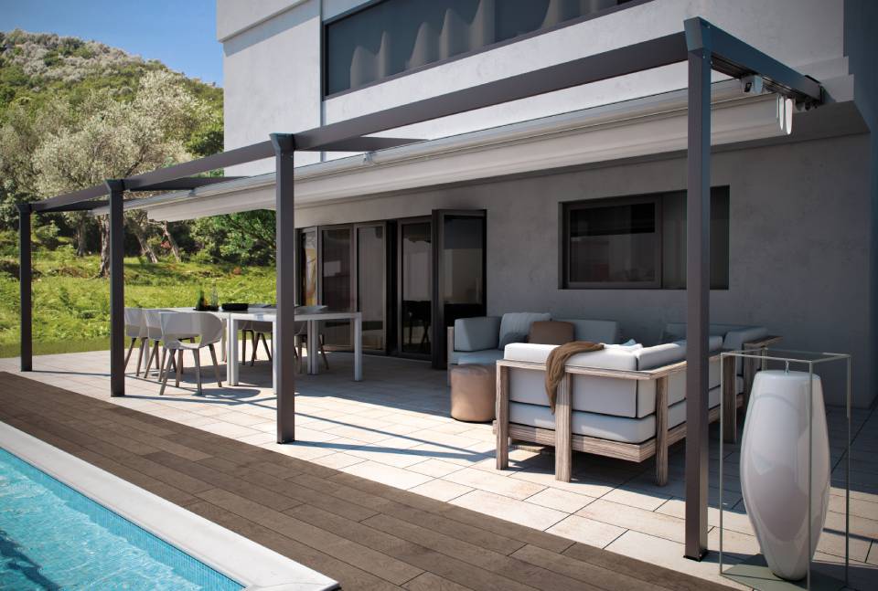 Realizzazione di pergolato in alluminio