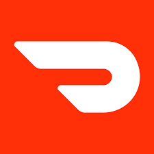 A white arrow is on a red background.
