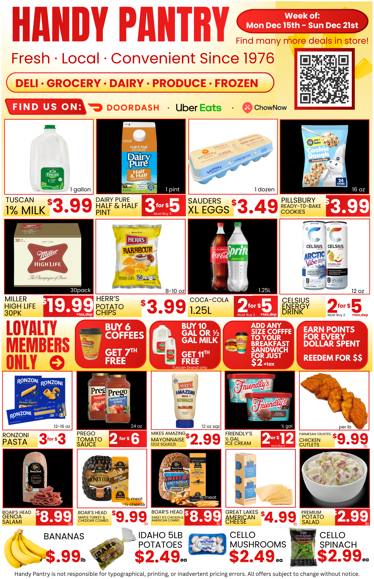 Handy Pantry sales flier