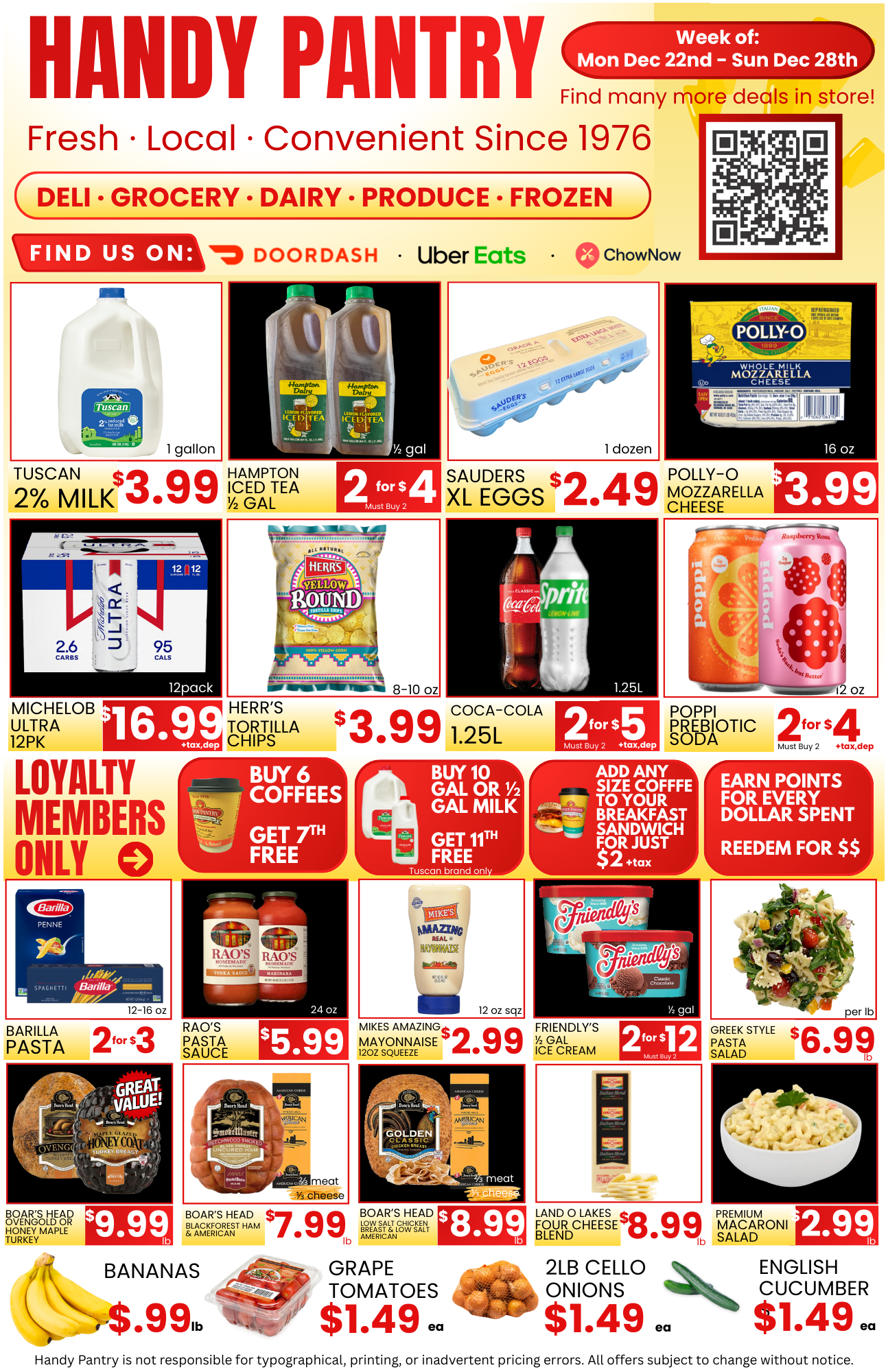 Handy Pantry sales flier