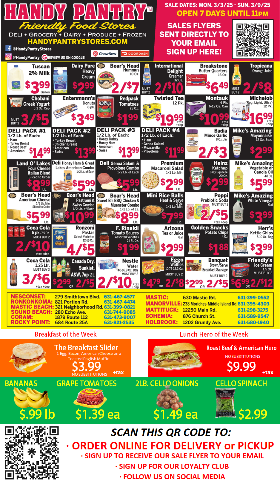 Handy Pantry sales flier