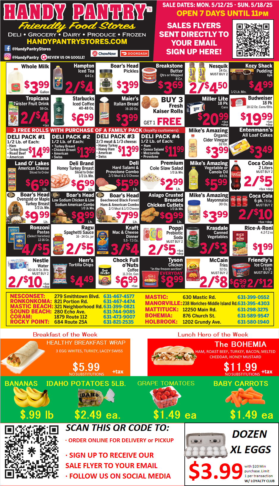 Handy Pantry sales flier
