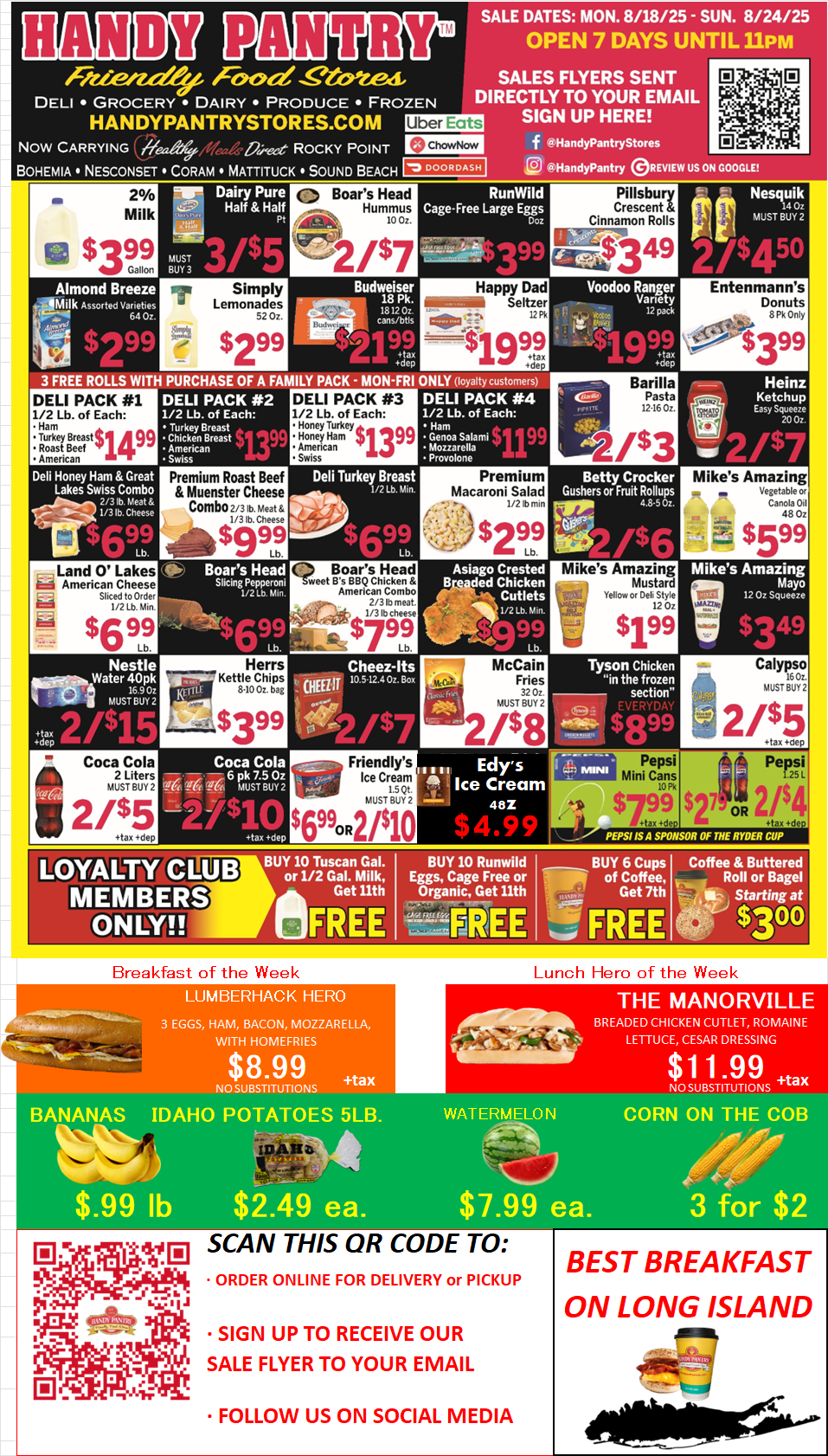 Handy Pantry sales flier