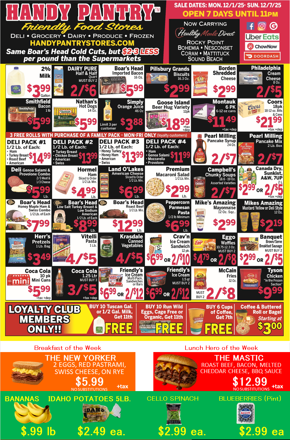 Handy Pantry sales flier