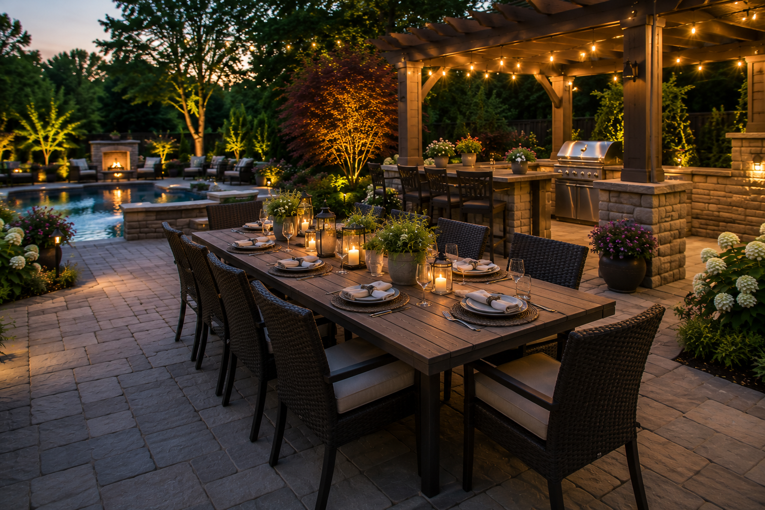 Stewart Landscape Outdoor Dining Room
