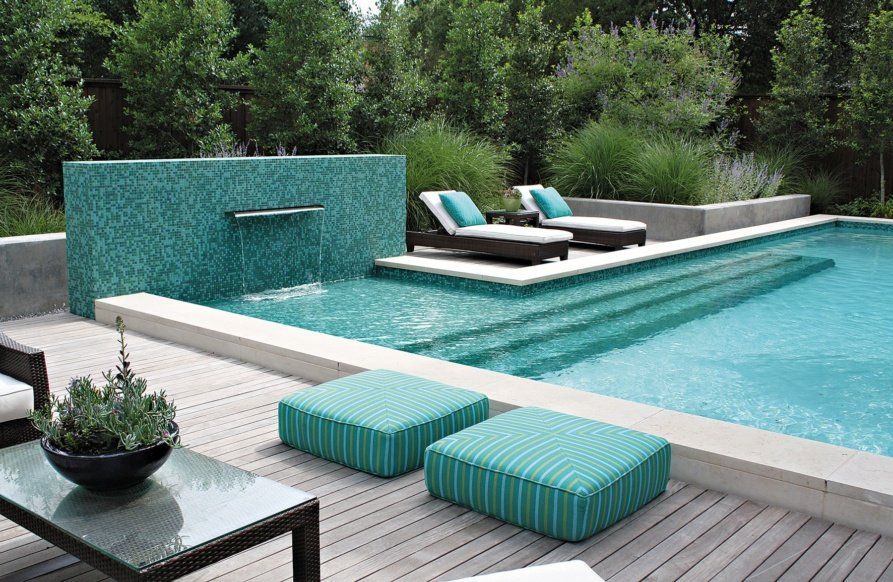 Stewart Landscape Lounge Area by Pool