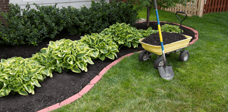 landscape beds mulch