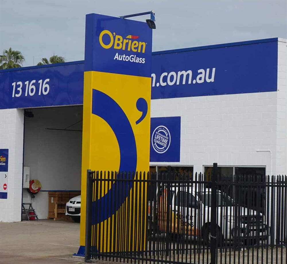 Shopfront Business Signage in Obrien Autoglass | Sign Manufacturing in Mackay QLD