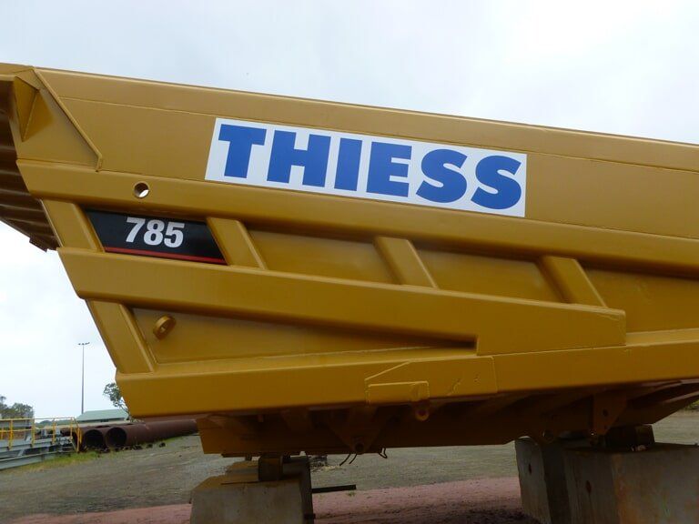 Custom Signage in Thiess Heavy Machinery in Mackay