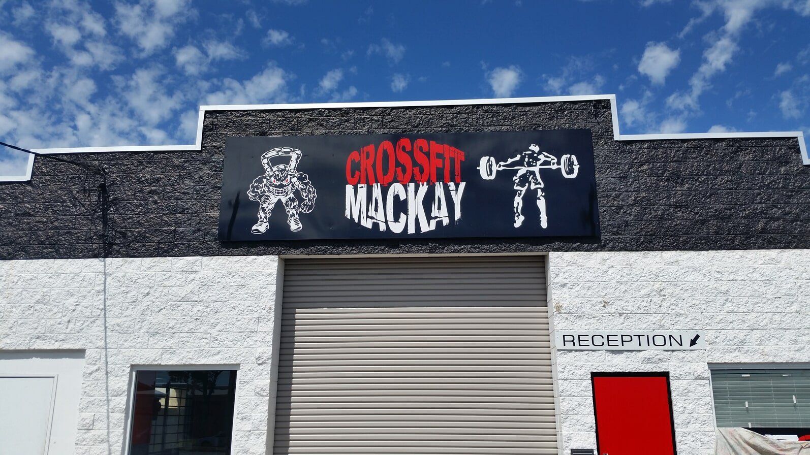Business Signage in Front the Crossfit Mackay QLD