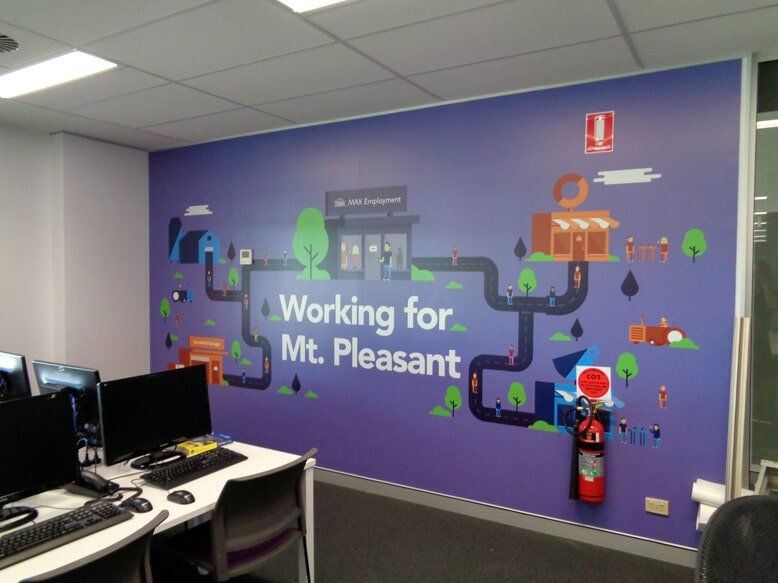 Corporate Signage in the Wall | Custom Signage in Mackay