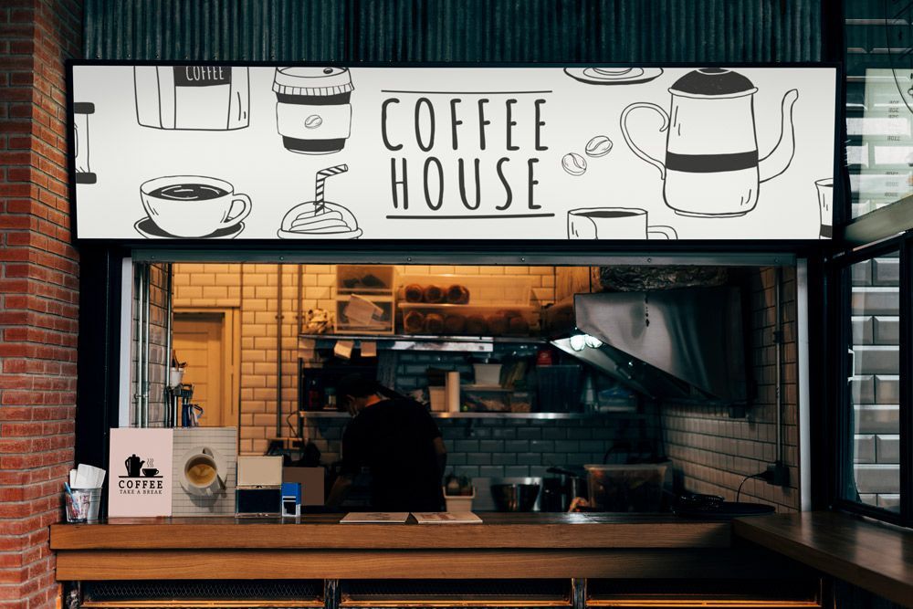 An Eye Catching Coffee Shop Signage