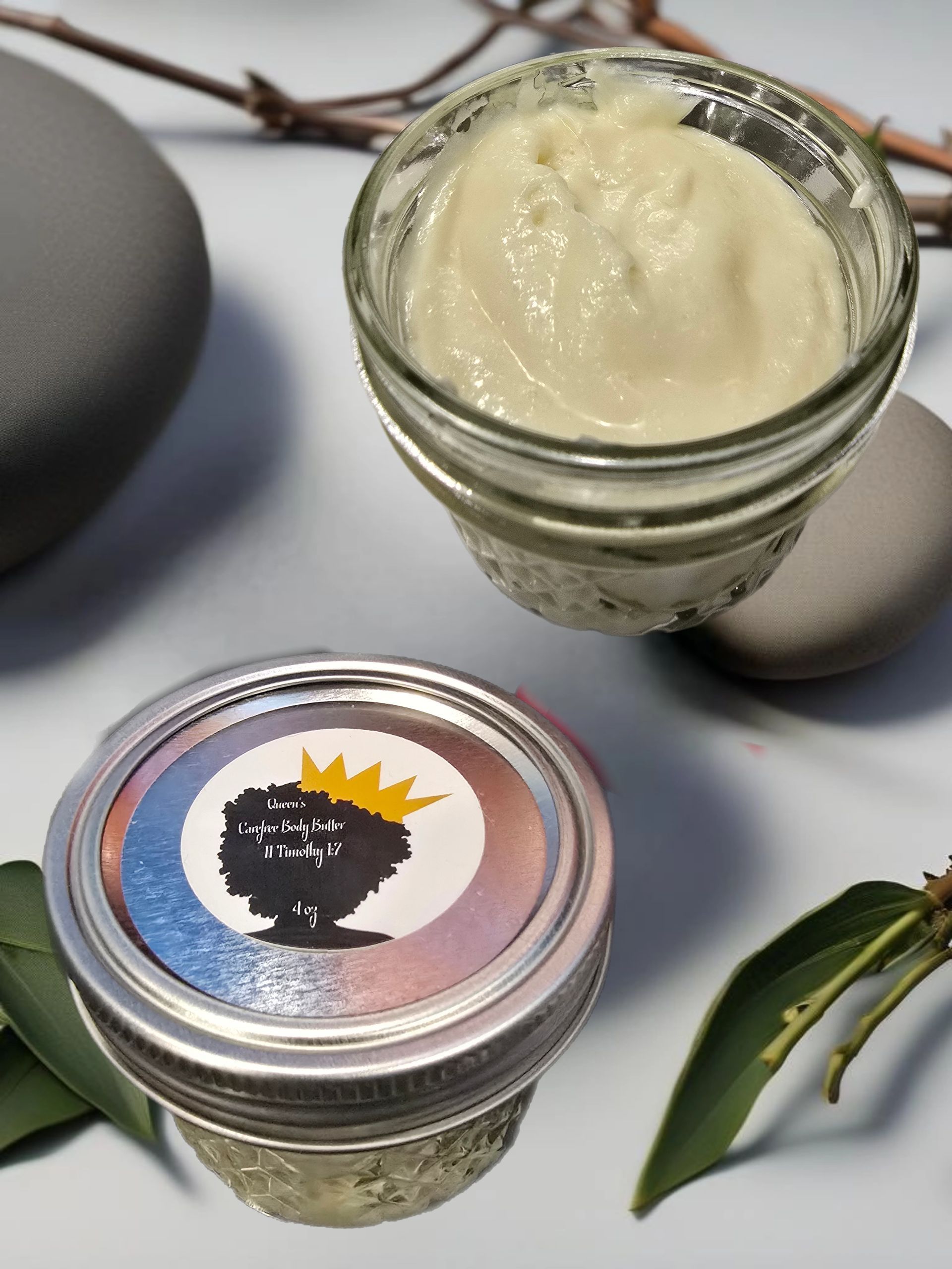 blend of butters with healing essential oils