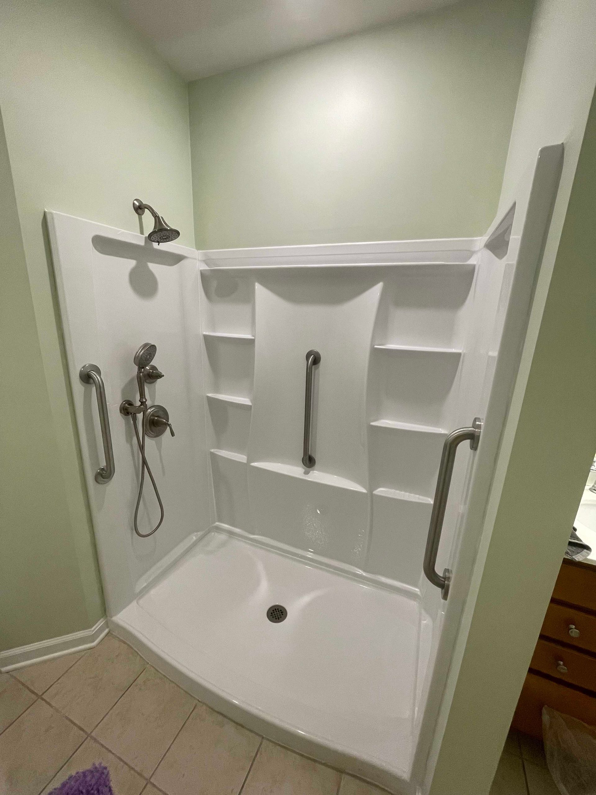 Handicap Shower Installation in Reading, MA