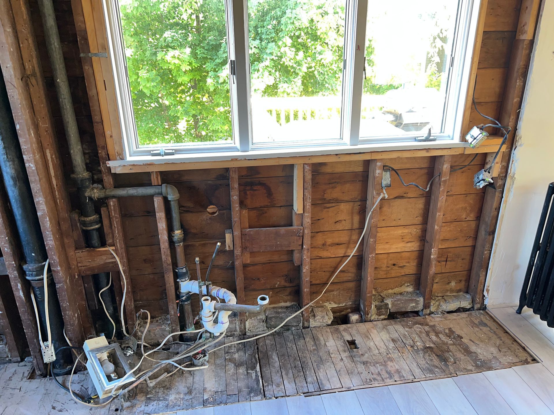 Kitchen Remodeling Job in Malden, MA After Demolition