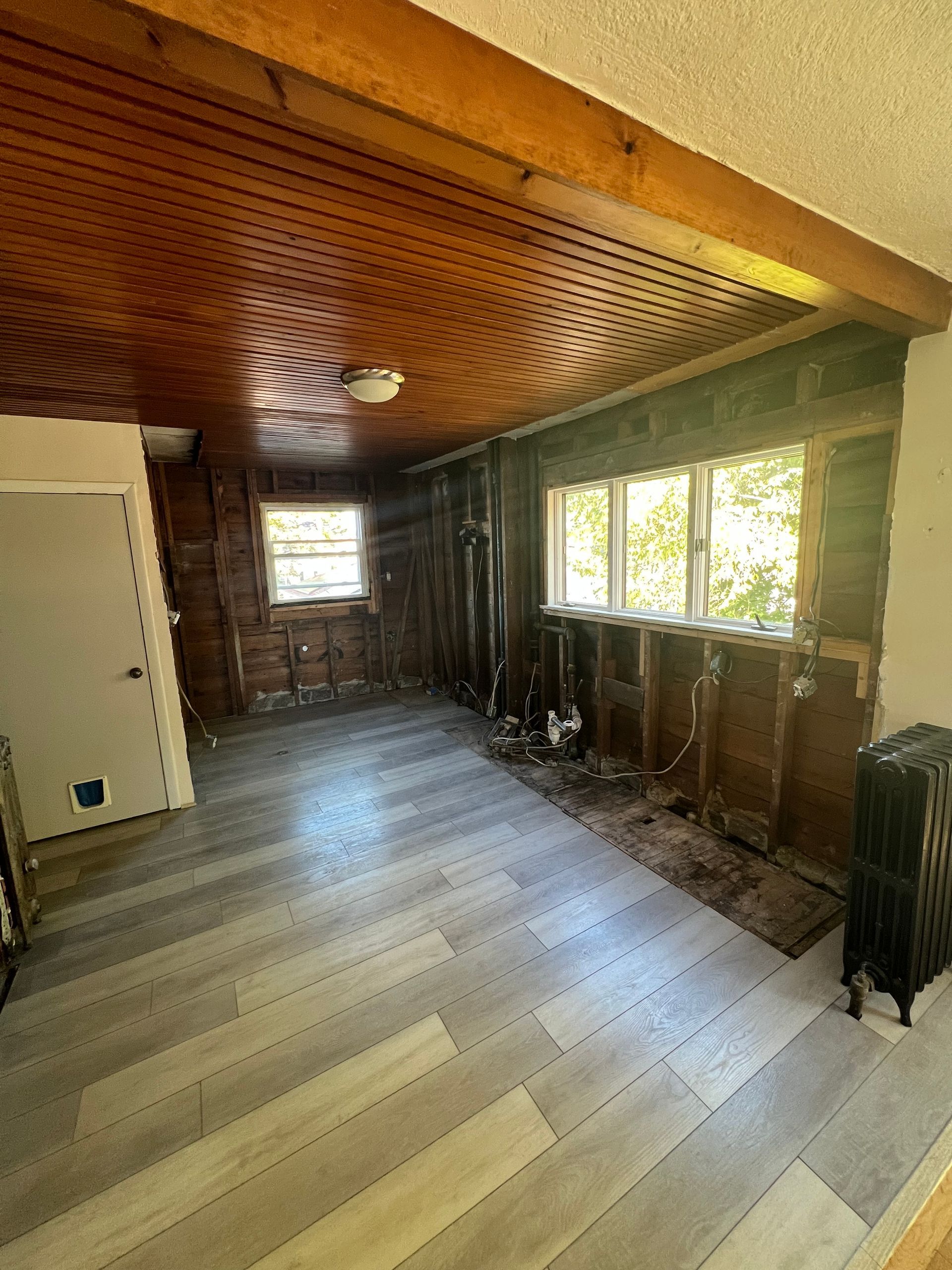 Kitchen Remodeling Job in Malden, MA After Demolition