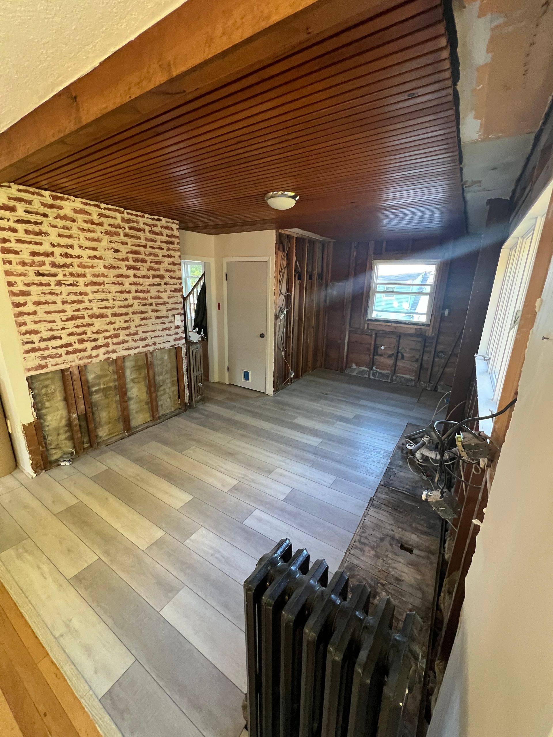 Kitchen Remodeling Job in Malden, MA After Demolition