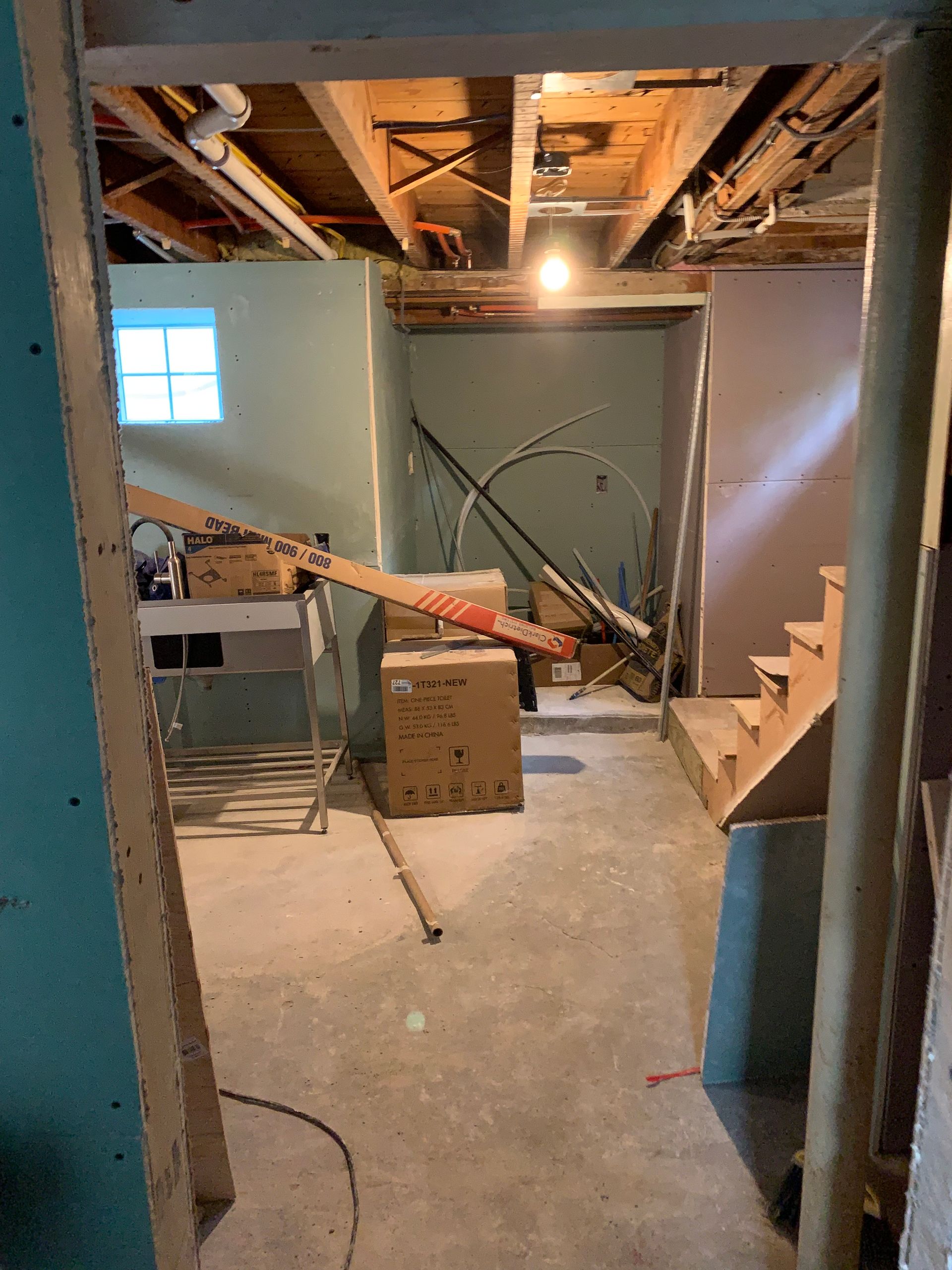 Basement Remodeling Project in Arlington, MA