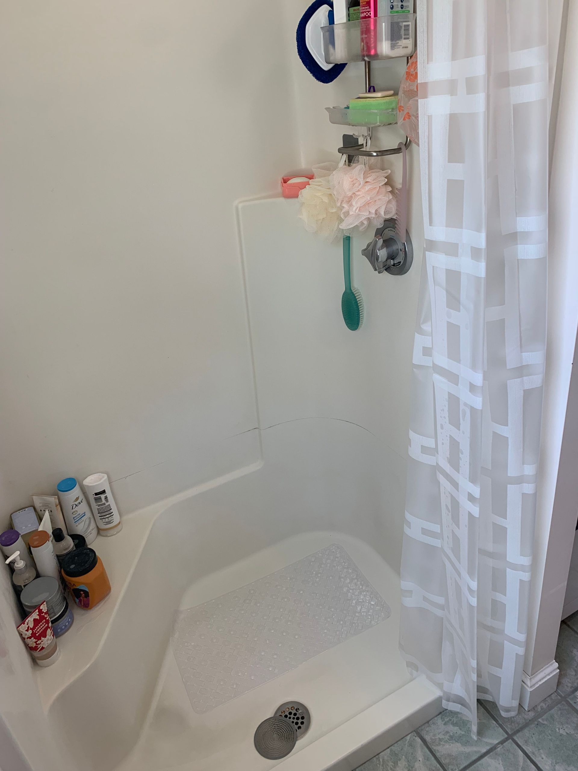 Outdated bathroom before picture by A-Z Finish Carpentry