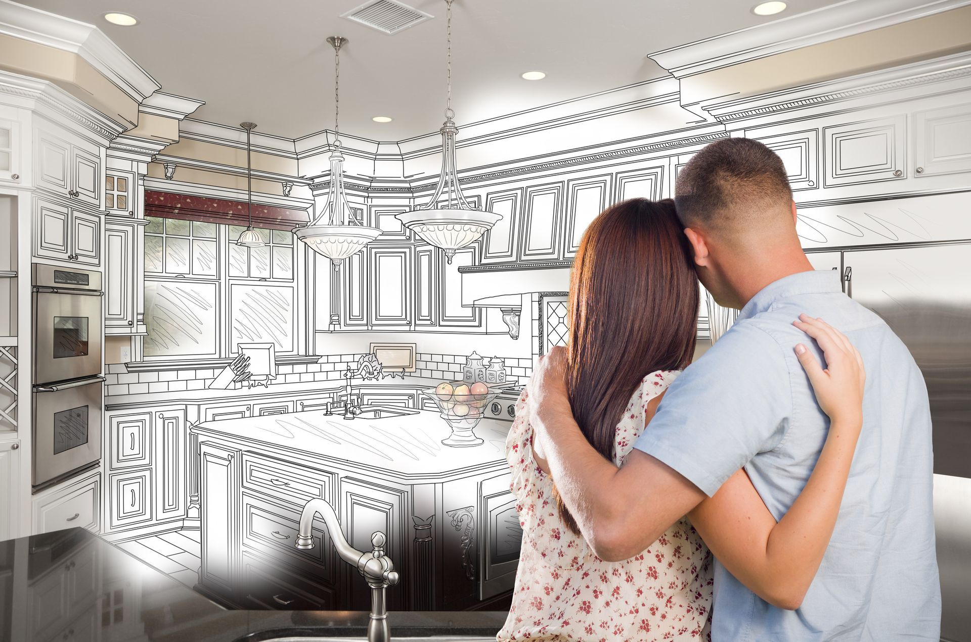 About Us Page pic of couple dream kitchen