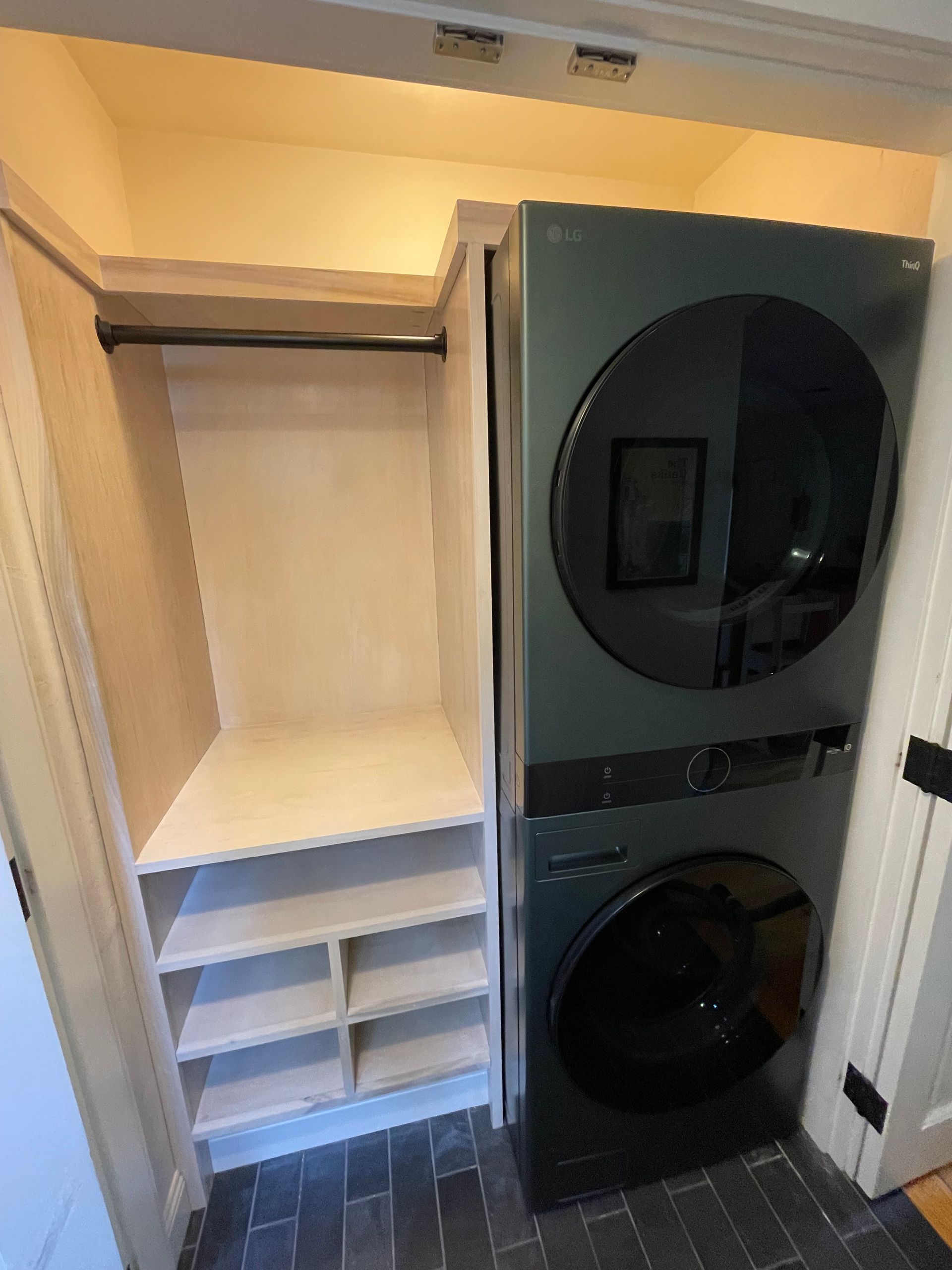 Custom Laundry Closet Storage in Winchester, MA​