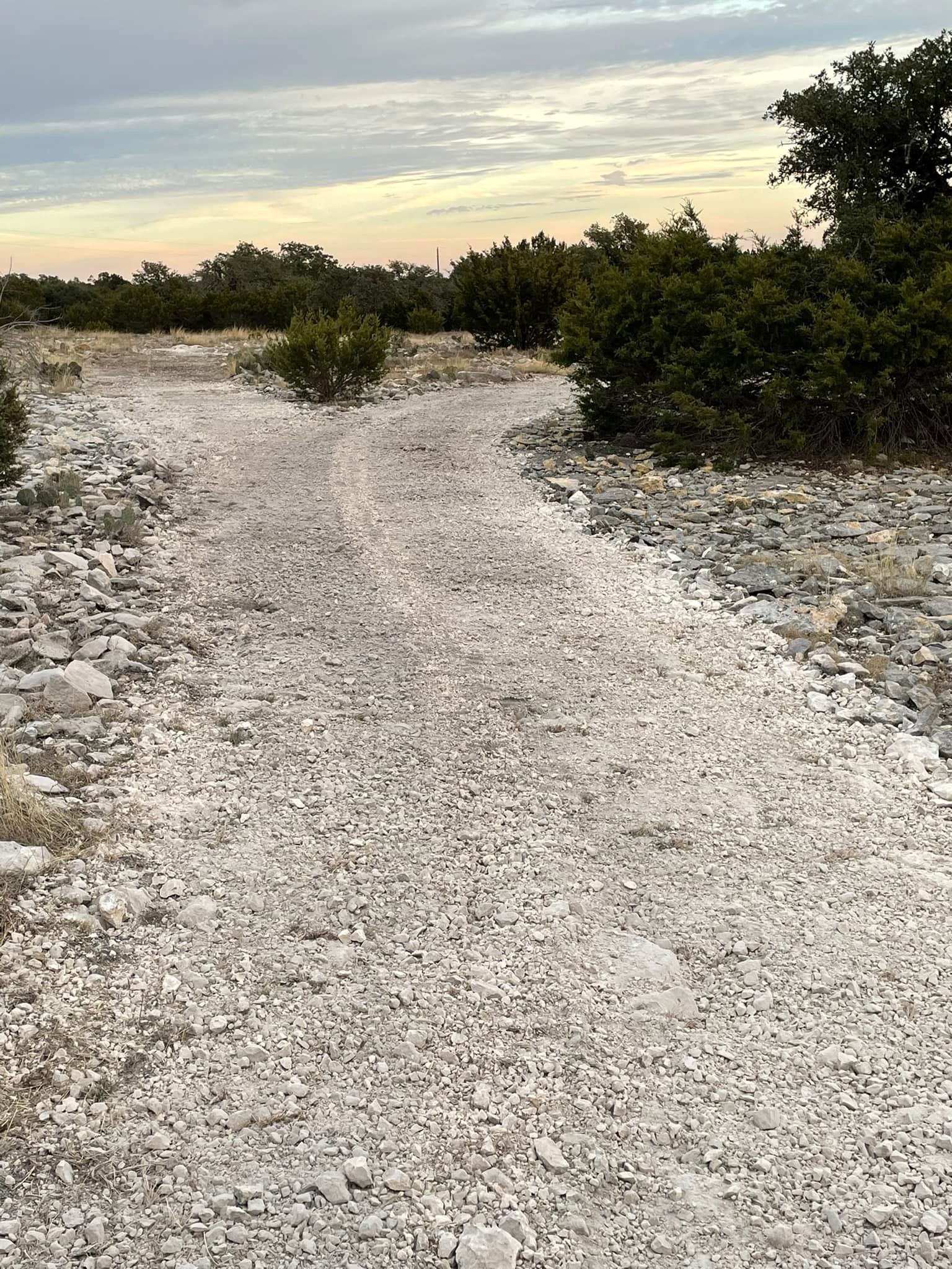 Crushing roads in Boerne TX by Langenberg Specialty Services