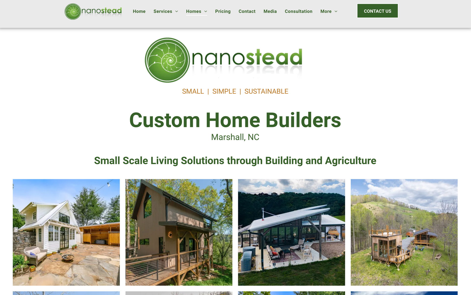 Nanostead Website