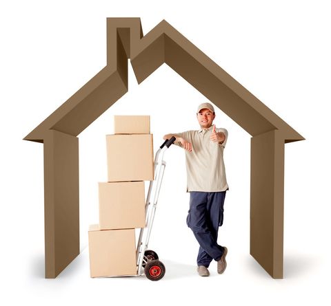 Moving staff with boxes