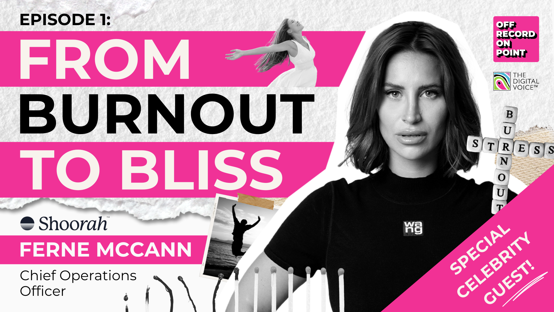 Off Record On Point Podcast – From Burnout to Bliss with Ferne McCann, Co-Founder of Shoorah