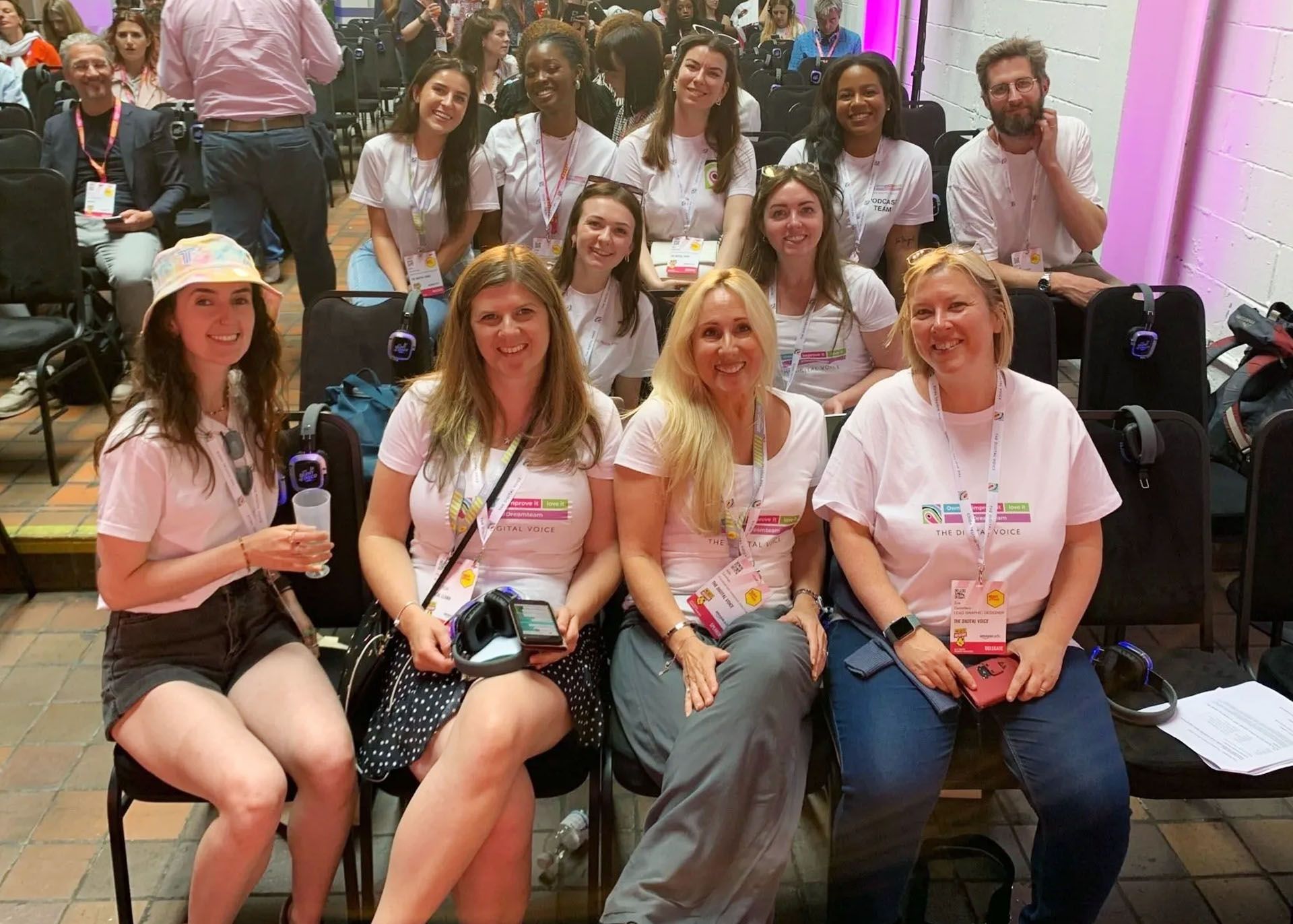 The team in the crowd for a MADfest London event panel