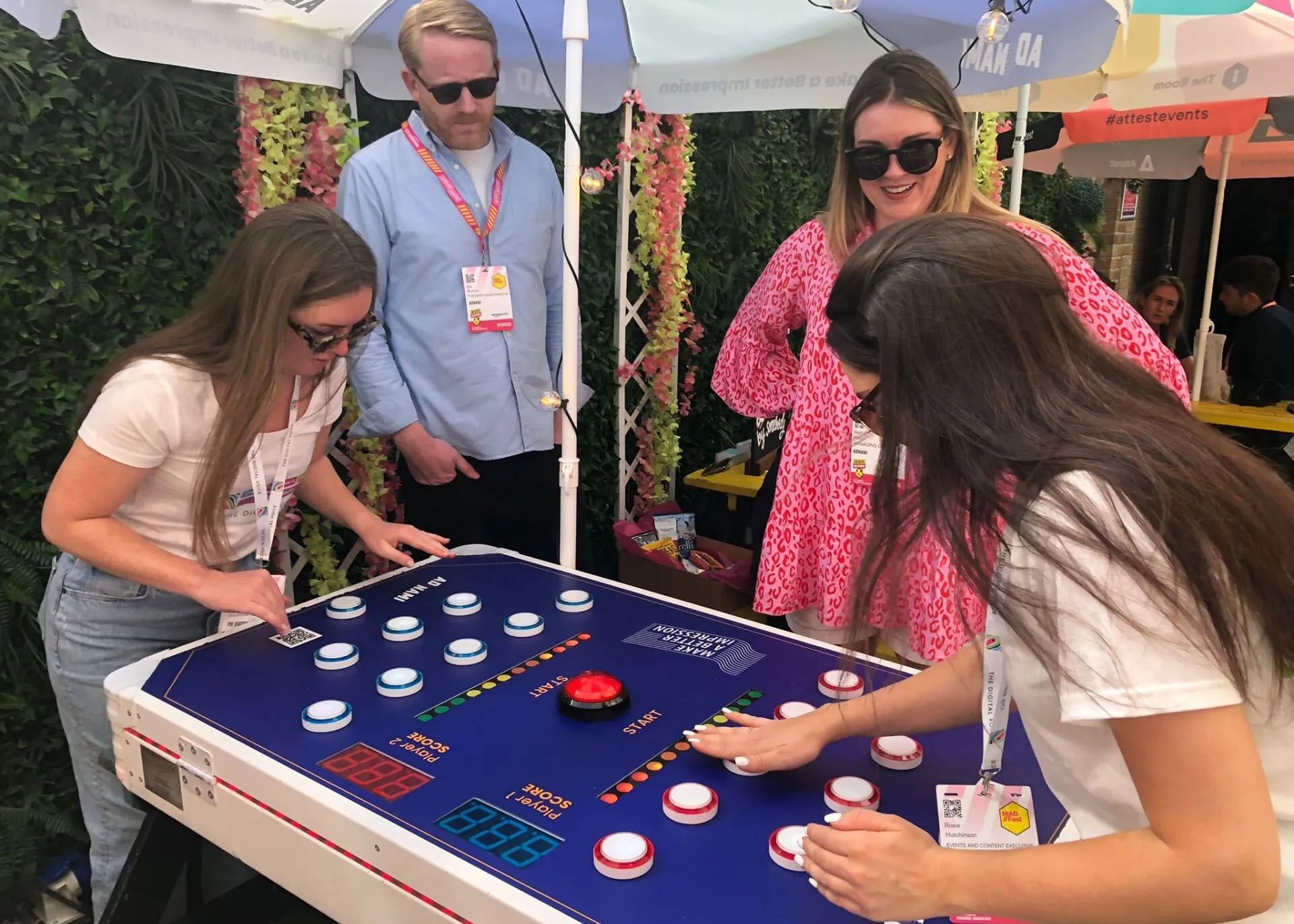 The team enjoying the Adnami stall at MADfest 2022