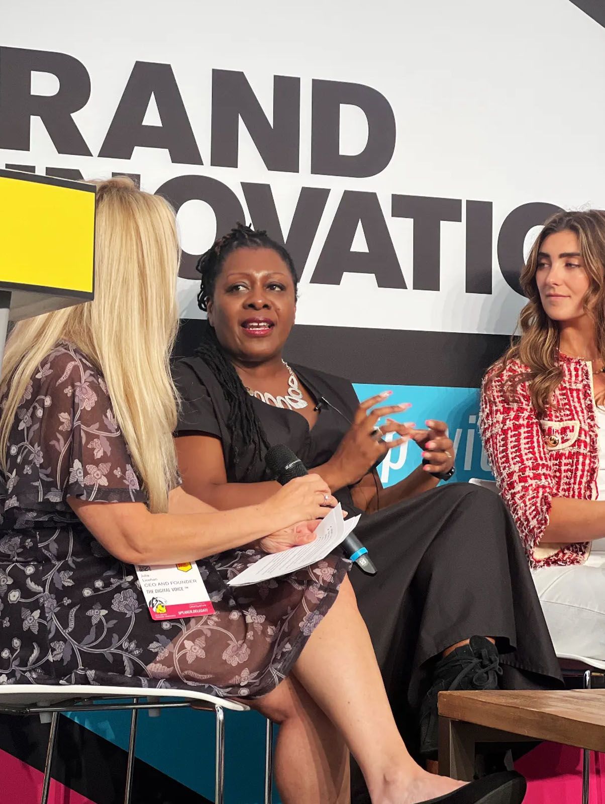 Ellie Edwards Scott on stage at MADfest