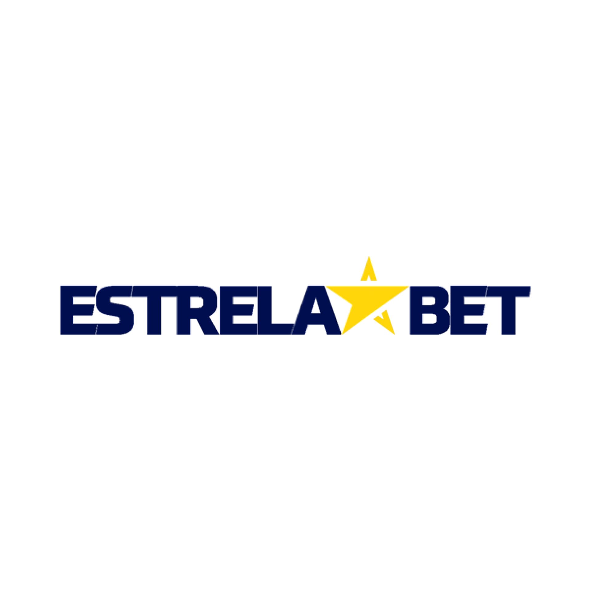 Um logotipo para a estrela bet com uma estrela amarela em um fundo branco.