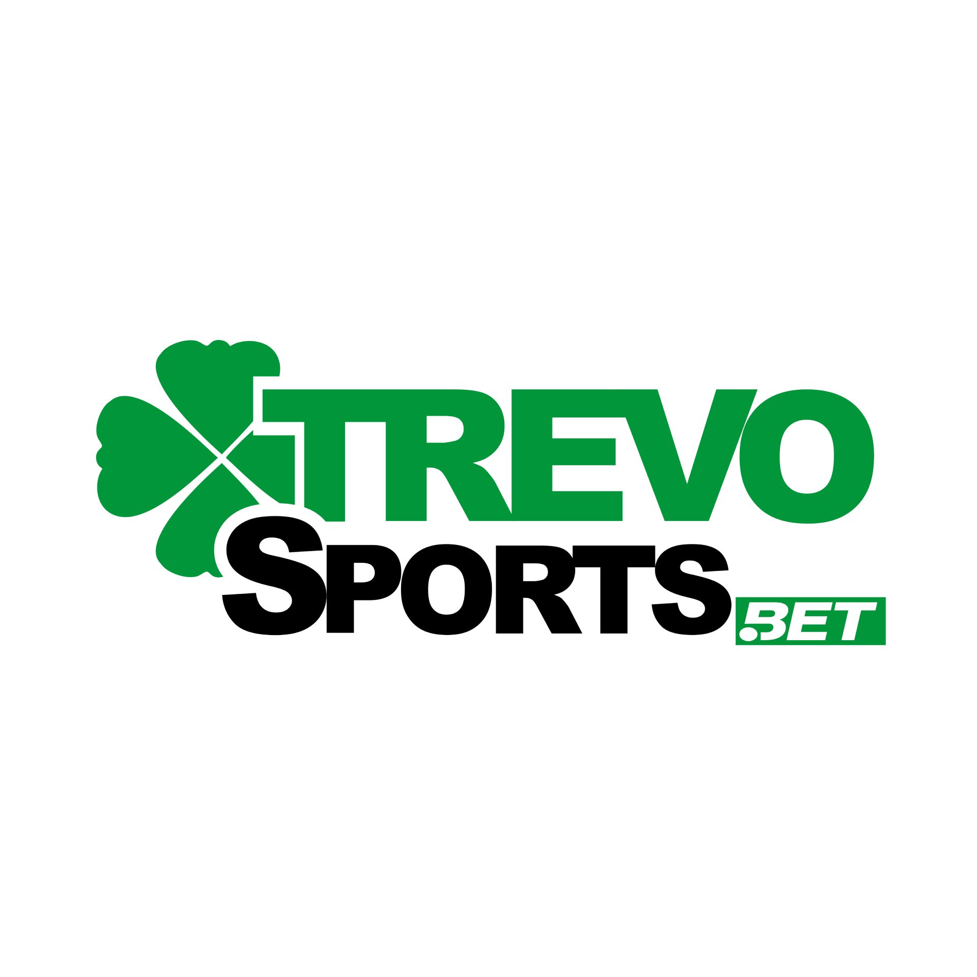 Um logotipo para a trevo sports bet com um trevo nele.