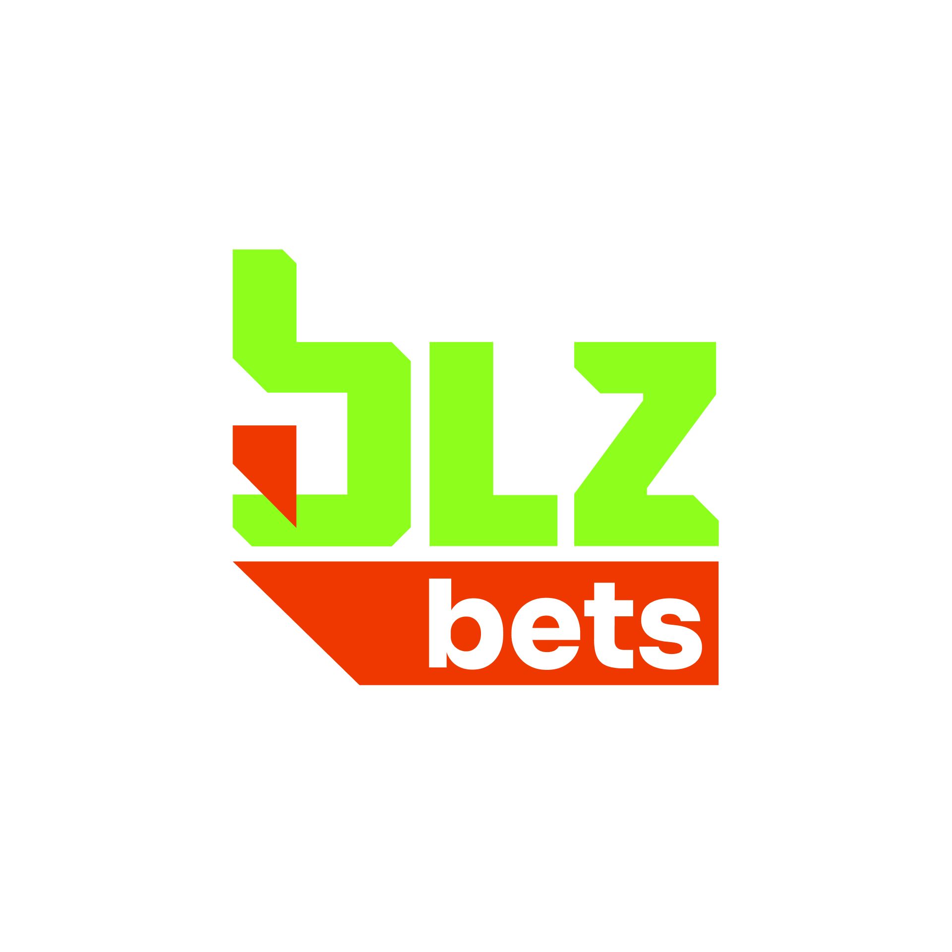 Um logotipo verde e vermelho para apostas blz