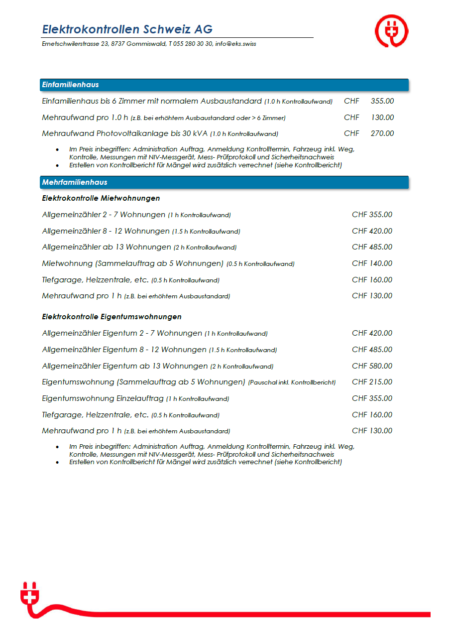 Elektrokontrollen Schweiz AG
