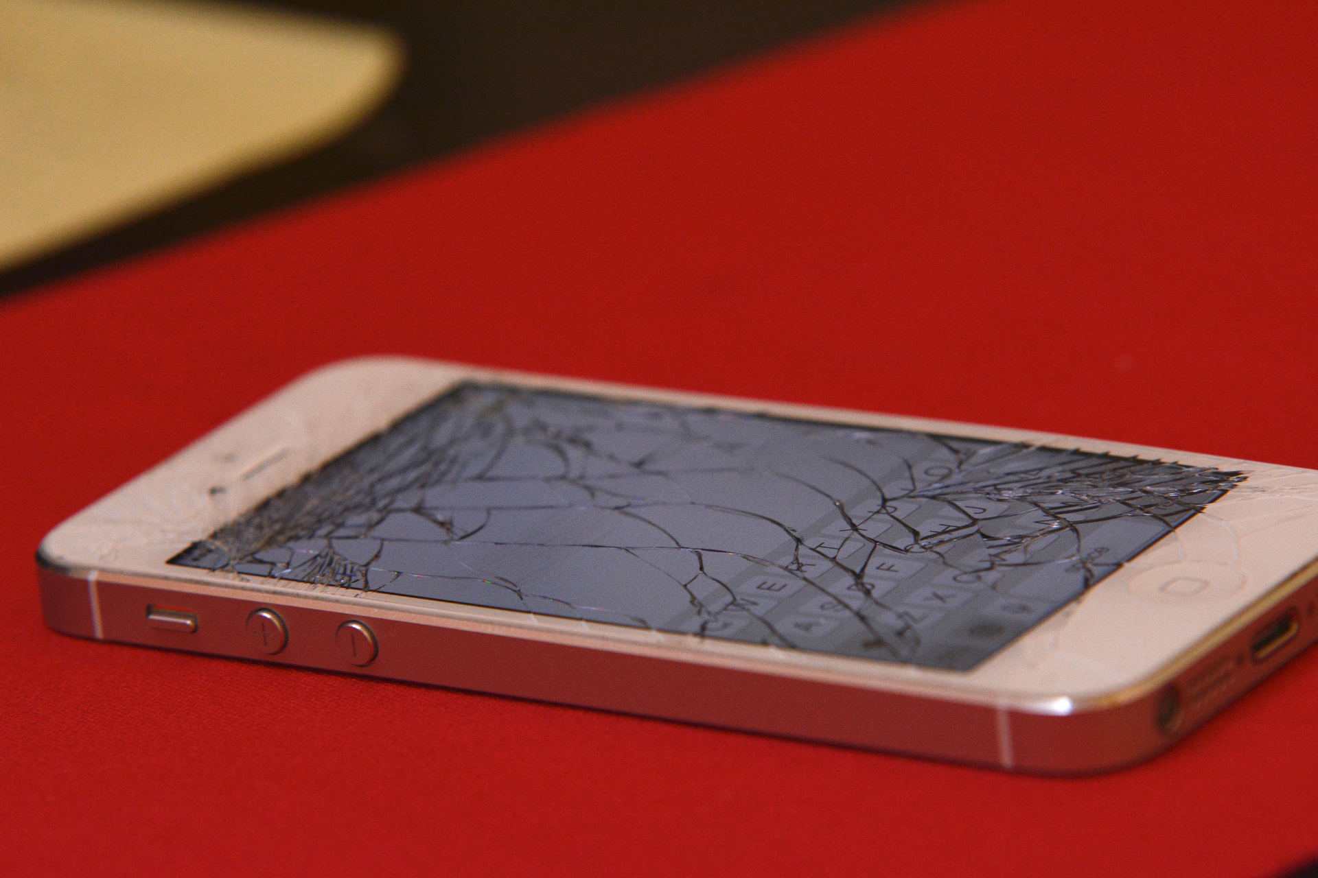 Cracked iPhone Screen