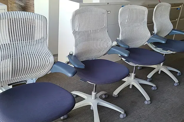 Blue and White Chair — Rancho Cordova, CA — Valley Office Furniture