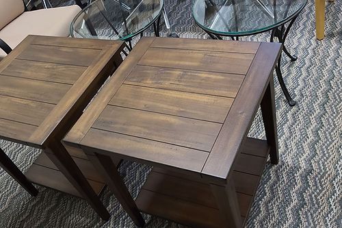 Walnut End Tables-Set — Rancho Cordova, CA — Valley Office Furniture