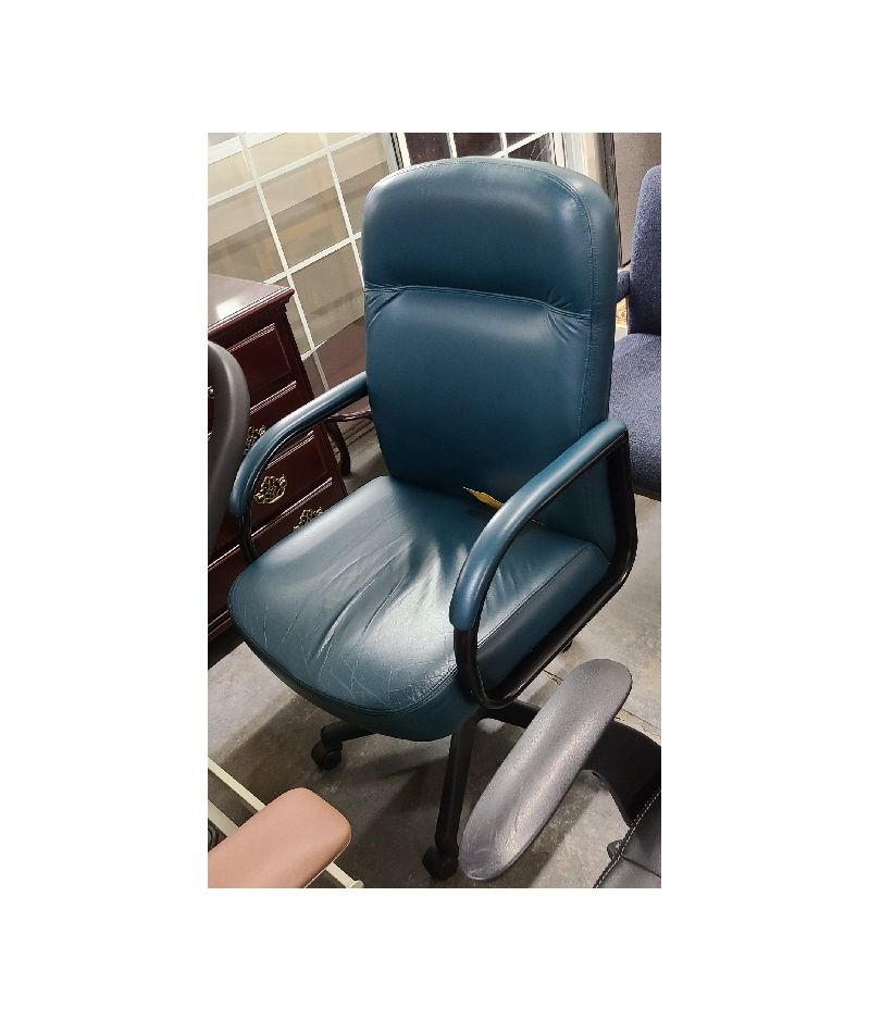 Green Leather look Chair
 — Rancho Cordova, CA — Valley Office Furniture